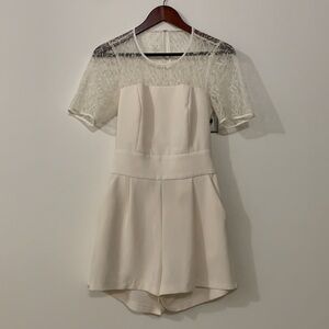 BCBGeneration size 8 beige lace dress and shorts size 8